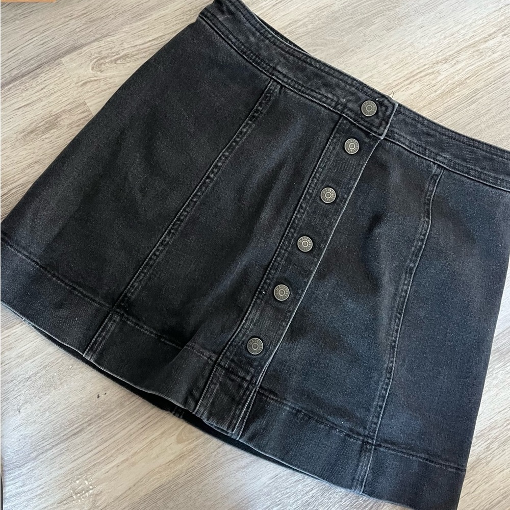 Medewell denim mini skirt